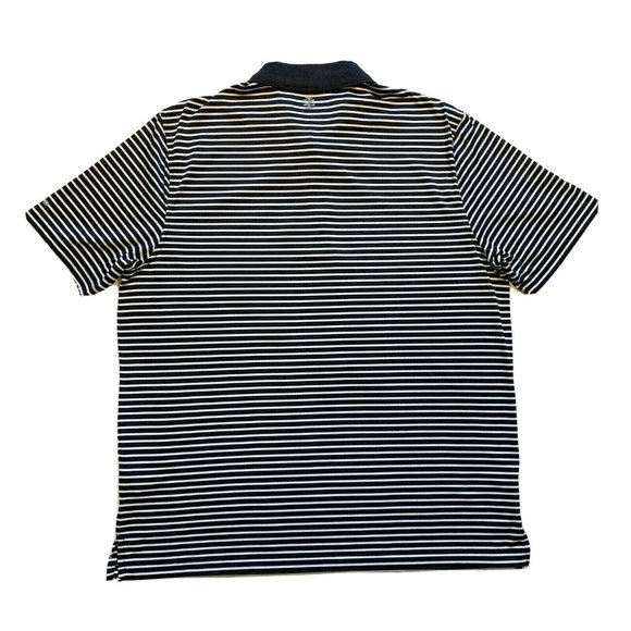 IZOD Golf Polo Shirt Mens Large Performance Tee Short Sleeve Striped Athleisure - Picture 2 of 12